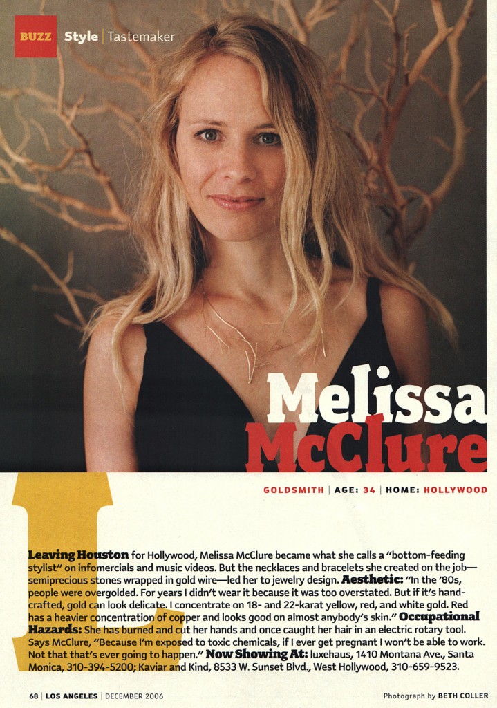 Los Angeles Magazine Luxehaus Melissa McClure