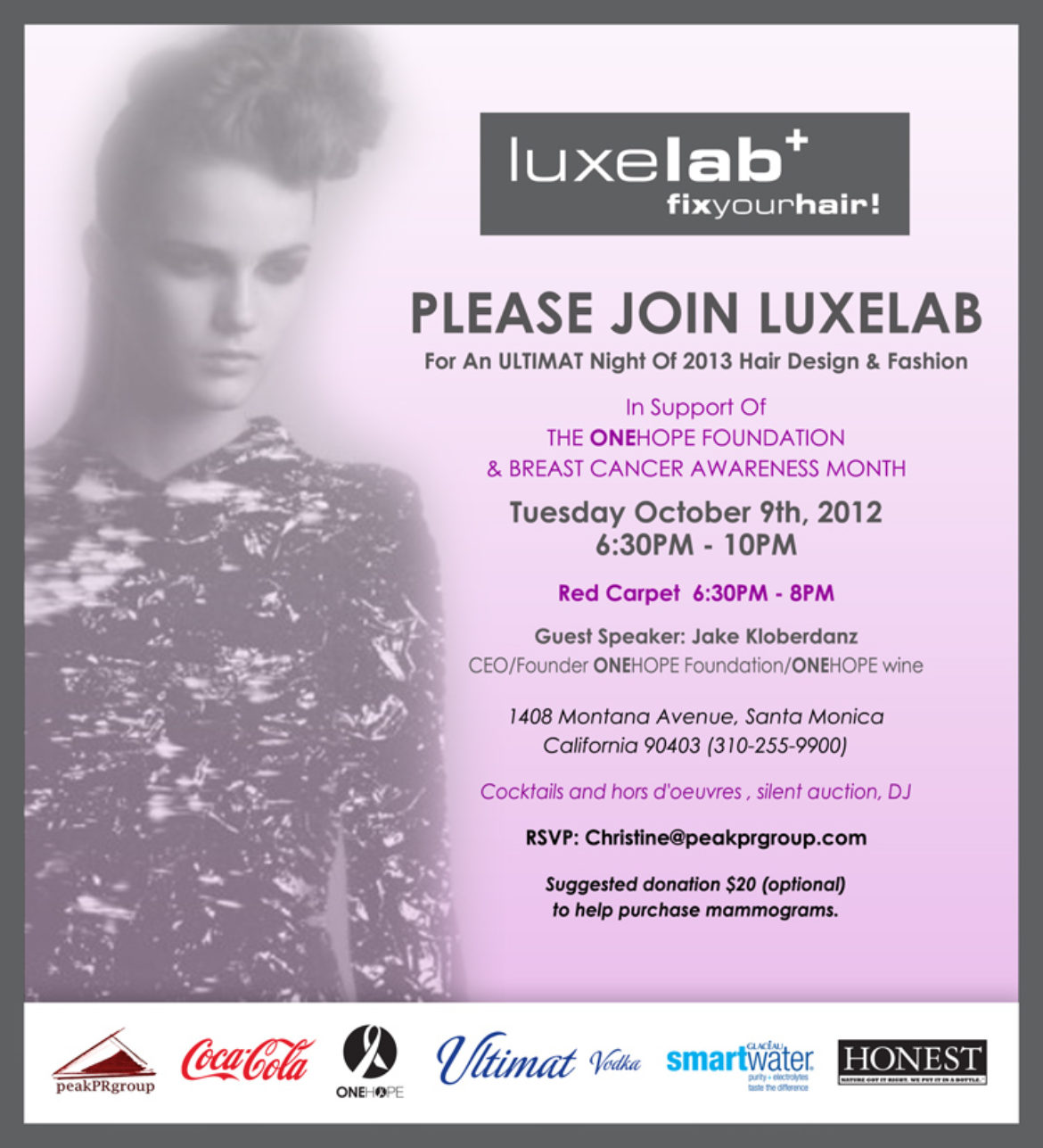 Come Help Luxelab Fight Breast Cancer With Style